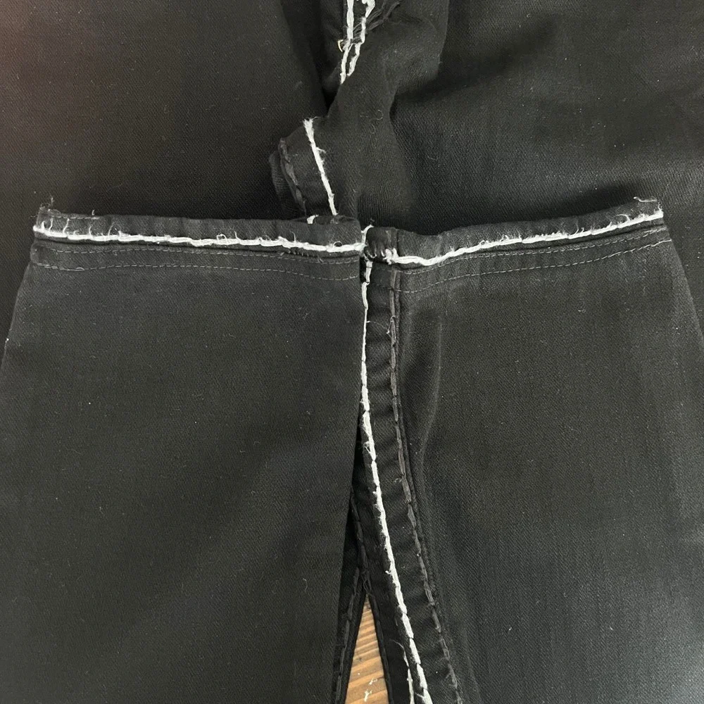 Vintage True Religion Ricky Super T Black White Stitch Made in USA 2008 Size 32
